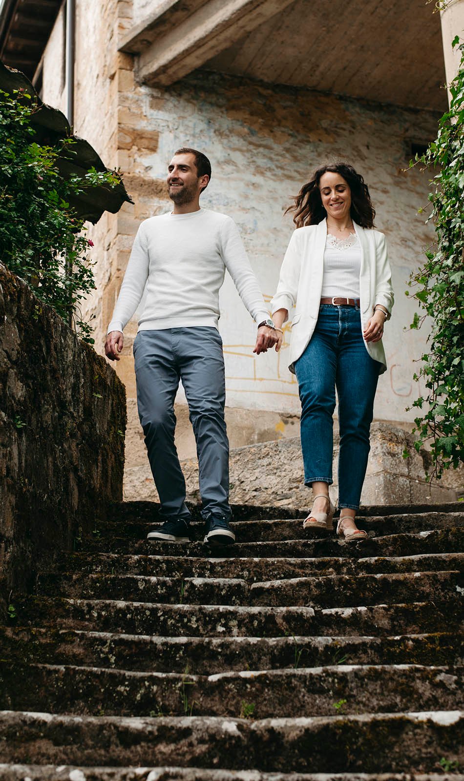 reportaje de pareja en el pantano de Landa en Vitoria