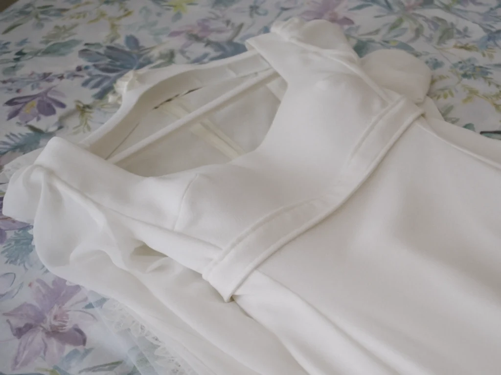 vestido de novia de rosa clara